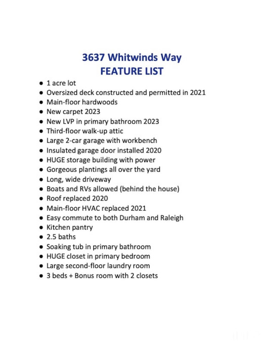 3637 Whitwinds Way Franklinton, NC 27525