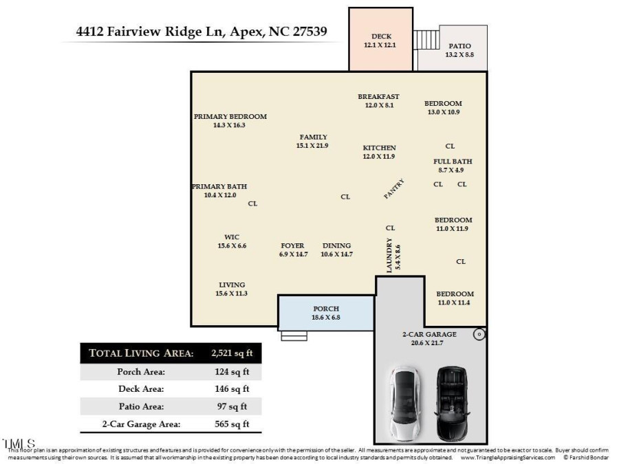 4412 Fairview Ridge Ln Apex, NC 27539