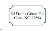 93 Delma Grimes Rd Coats, NC 27521