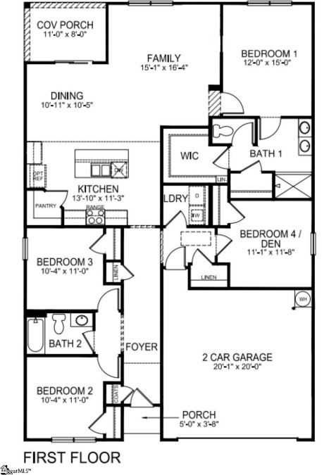 918 Pineland  Woodruff, SC 29388